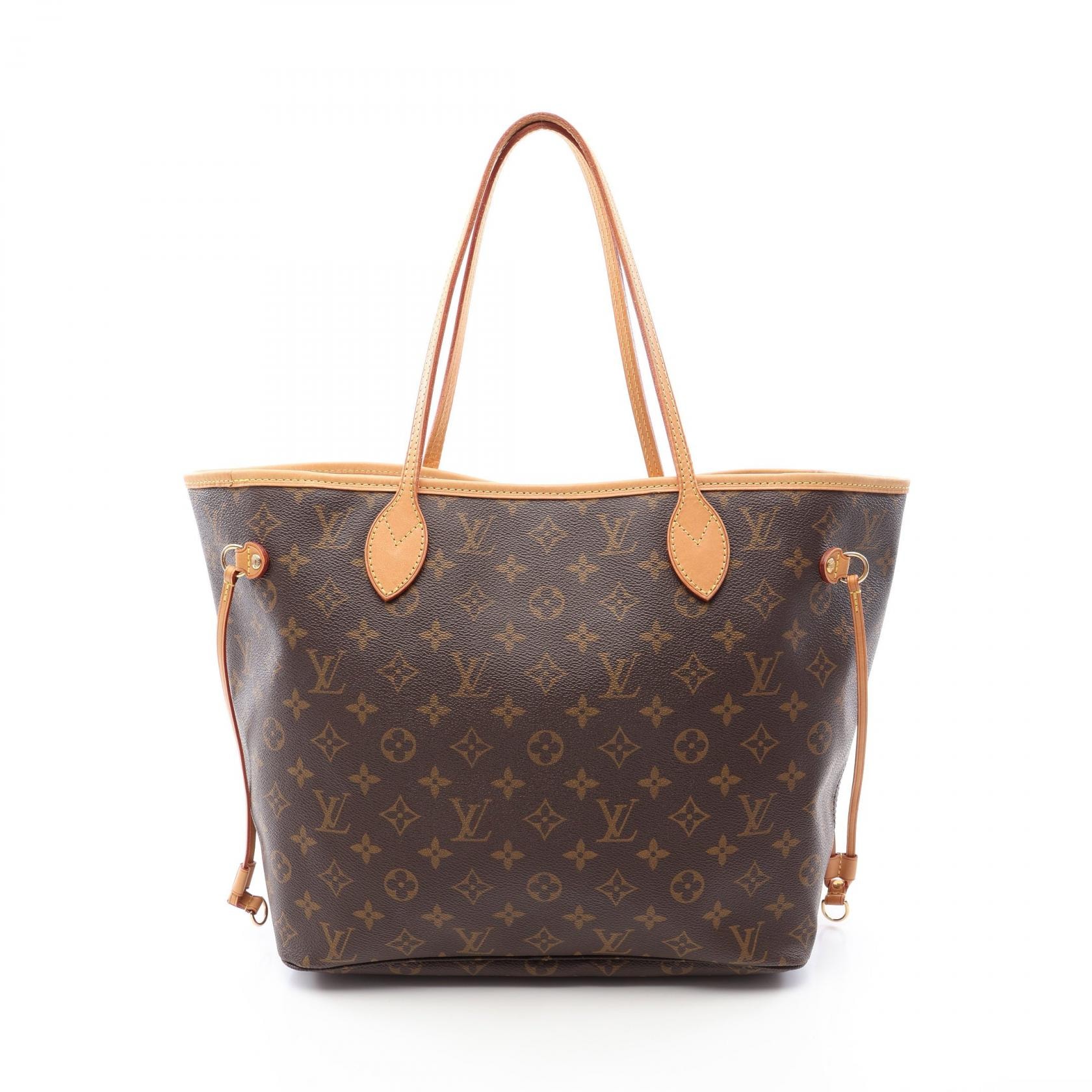 ルイ・ヴィトン LOUIS VUITTON ネヴァーフルMM トートバッグ バッグ PVCコーティングキャンバス レザー モノグラム レディース ブラウン系 M40156 【中古】