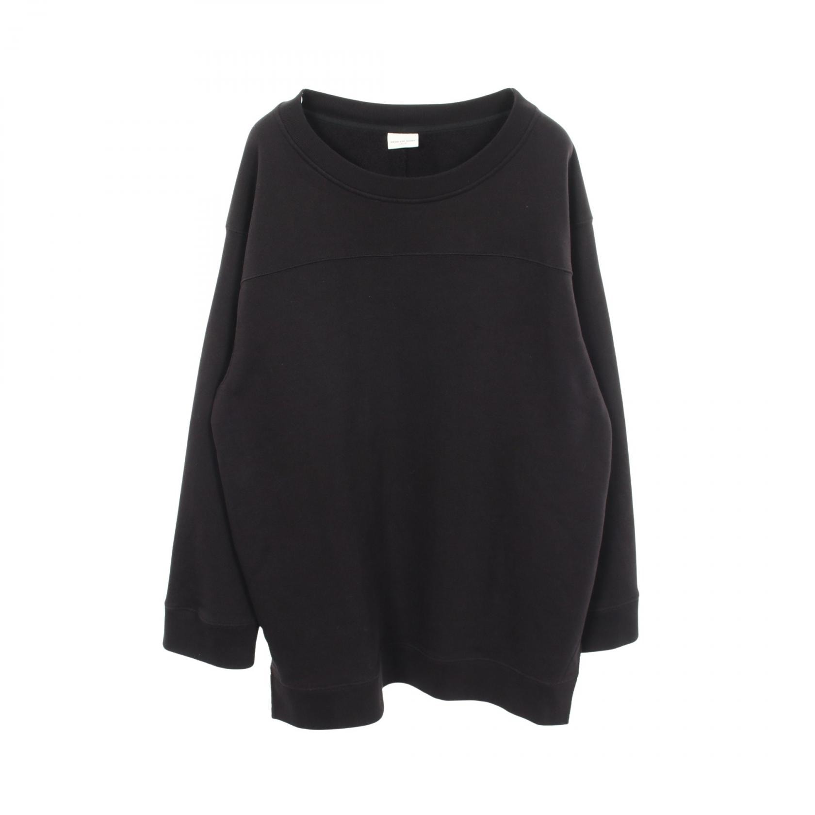 ドリスヴァンノッテン DRIES VAN NOTEN アシンメトリー スウェット 衣料品 トップス コットン メンズ ブラック系 【中古】