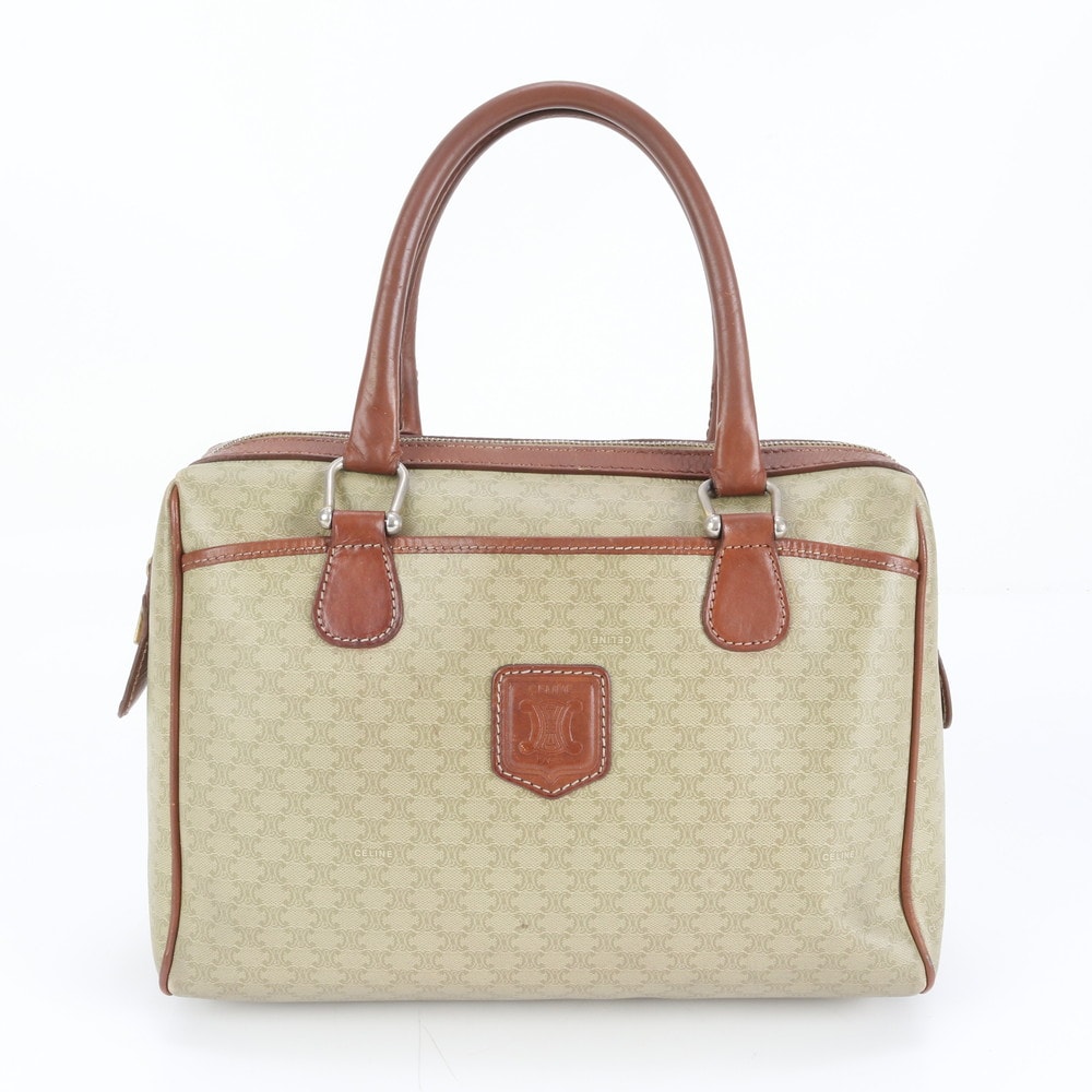 ■美品 セリーヌ マカダムミニ ボストンハンドバッグ