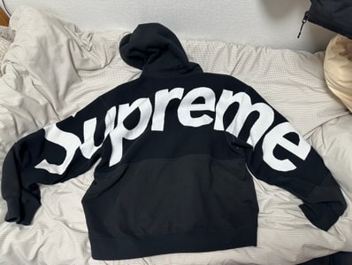 Supreme Big Logo Jacquard Hooded Sweatshirt "Black"