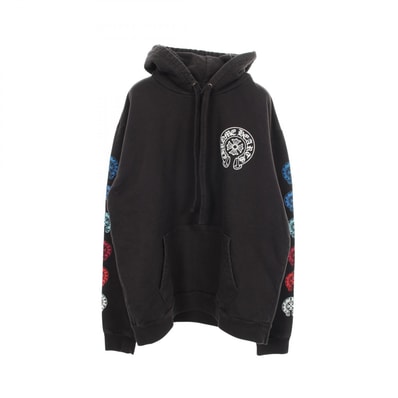 クロムハーツ CHROME HEARTS Multi Color Horseshoe Pullover Hoodie ホースシュー パーカー 衣料品 トップス コットン メンズ ブラック系 【中古】