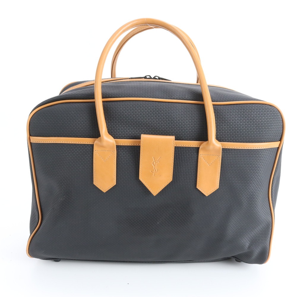 D (傷や汚れあり)】イヴ サンローラン YSLボストン バッグ レザーの