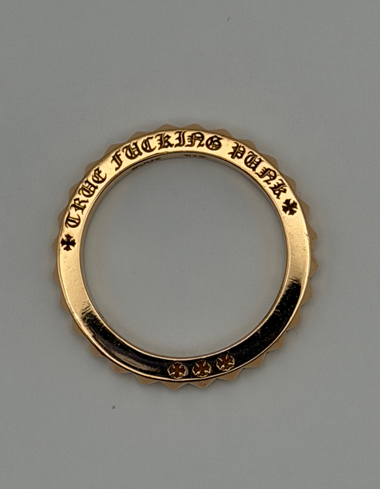 Chrome Hearts 22K Trouchin Punk Ring Big Punk 22k "Gold"