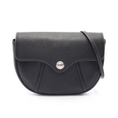 ディオール Dior CDロゴ ショルダーバッグ バッグ レザー レディース ブラック系 【中古】