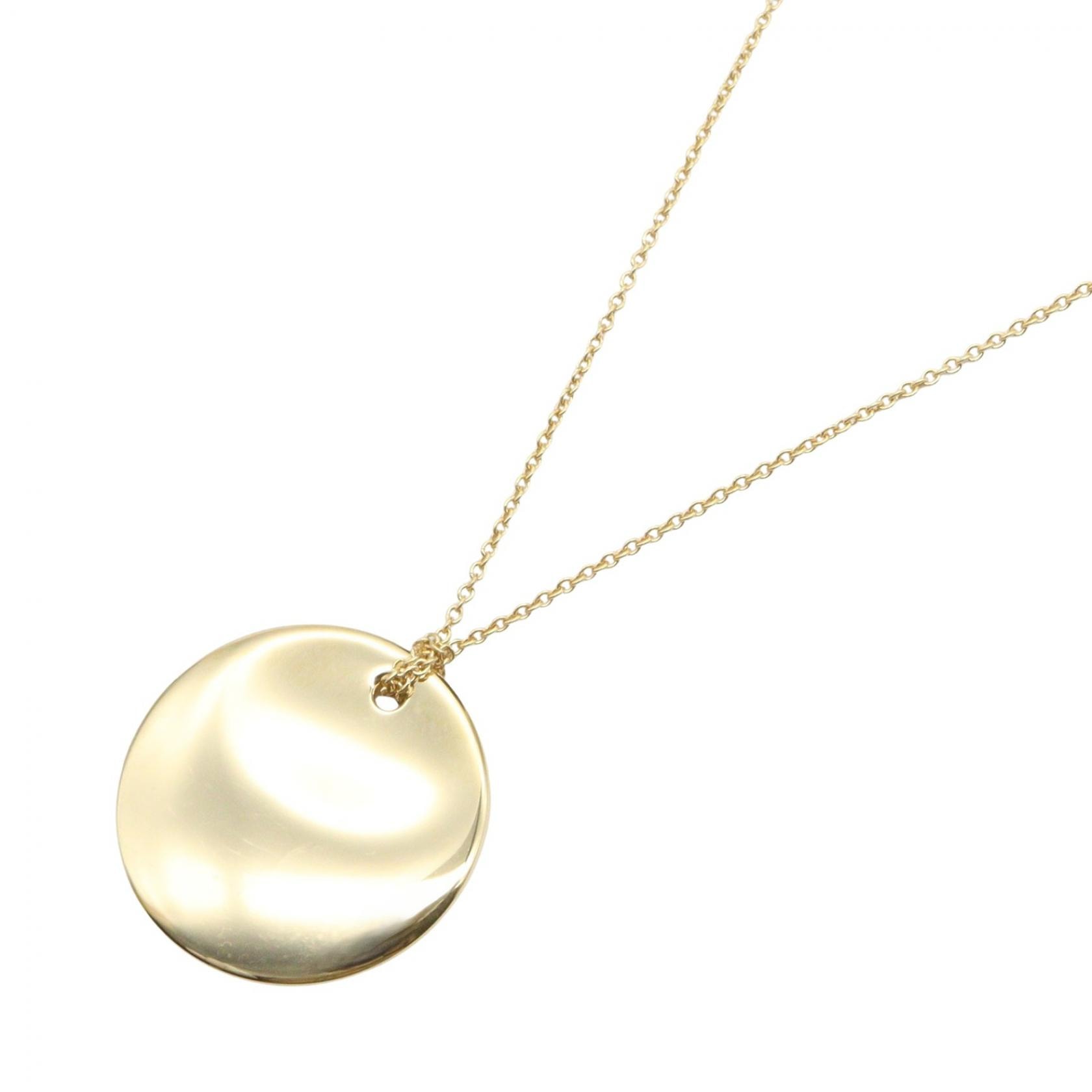 ティファニー TIFFANY&CO ラウンド ネックレス ミディアム ネックレス ジュエリー K18(イエローゴールド) レディース ゴールド系 【中古】