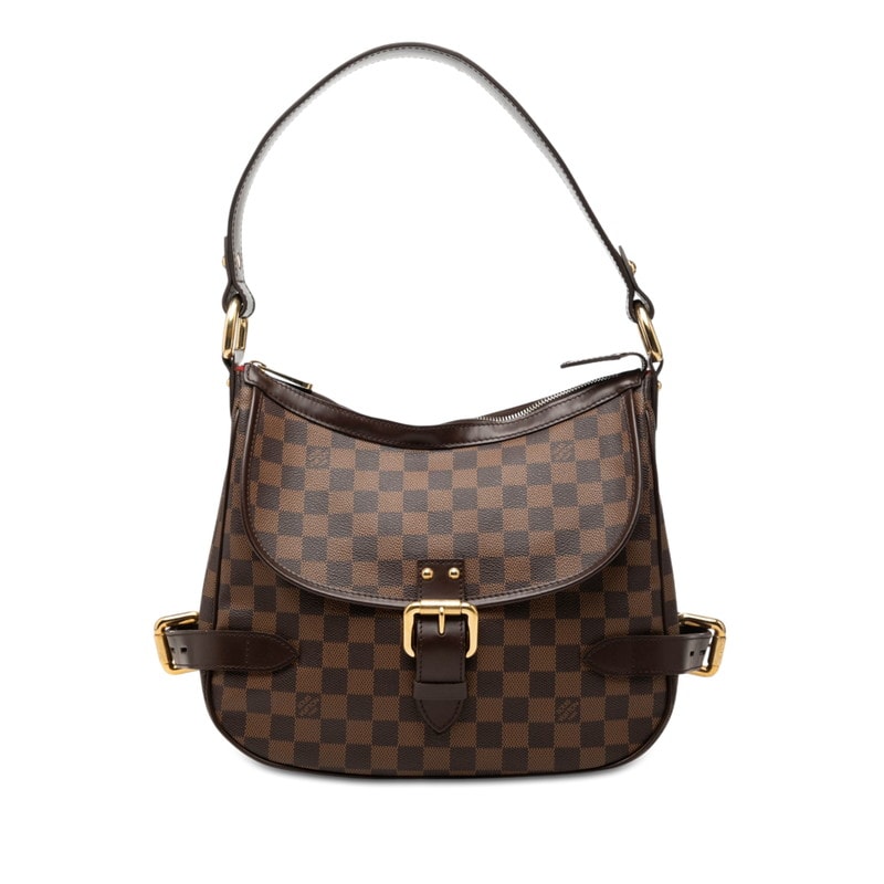 ルイ ヴィトン ダミエ ハイバリー ワンショルダーバッグ N51200 ブラウン PVC レザー レディース LOUIS VUITTON 【中古】