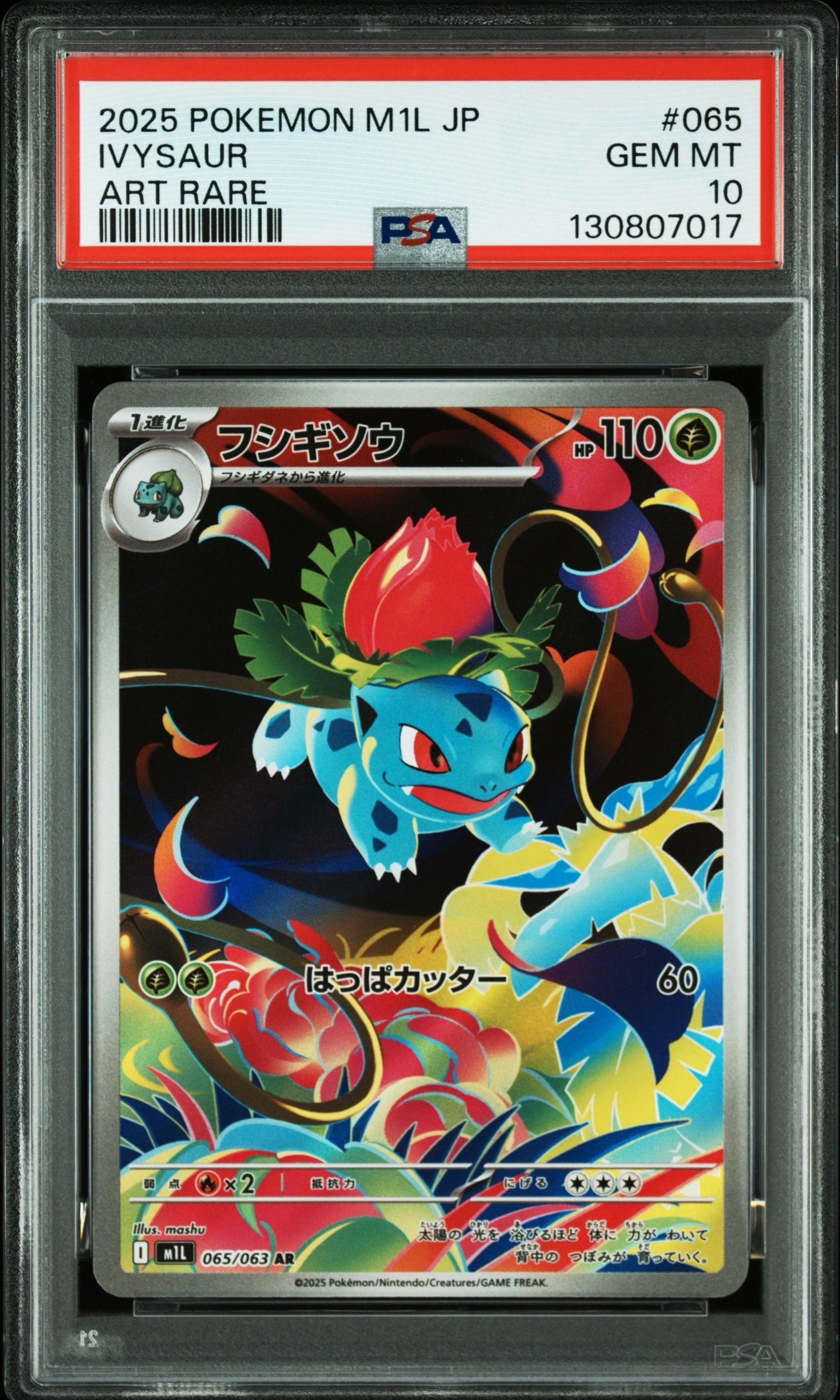 PSA10】フシギソウ AR [M1L 065/063](拡張パック「メガブレイブ」) 2枚