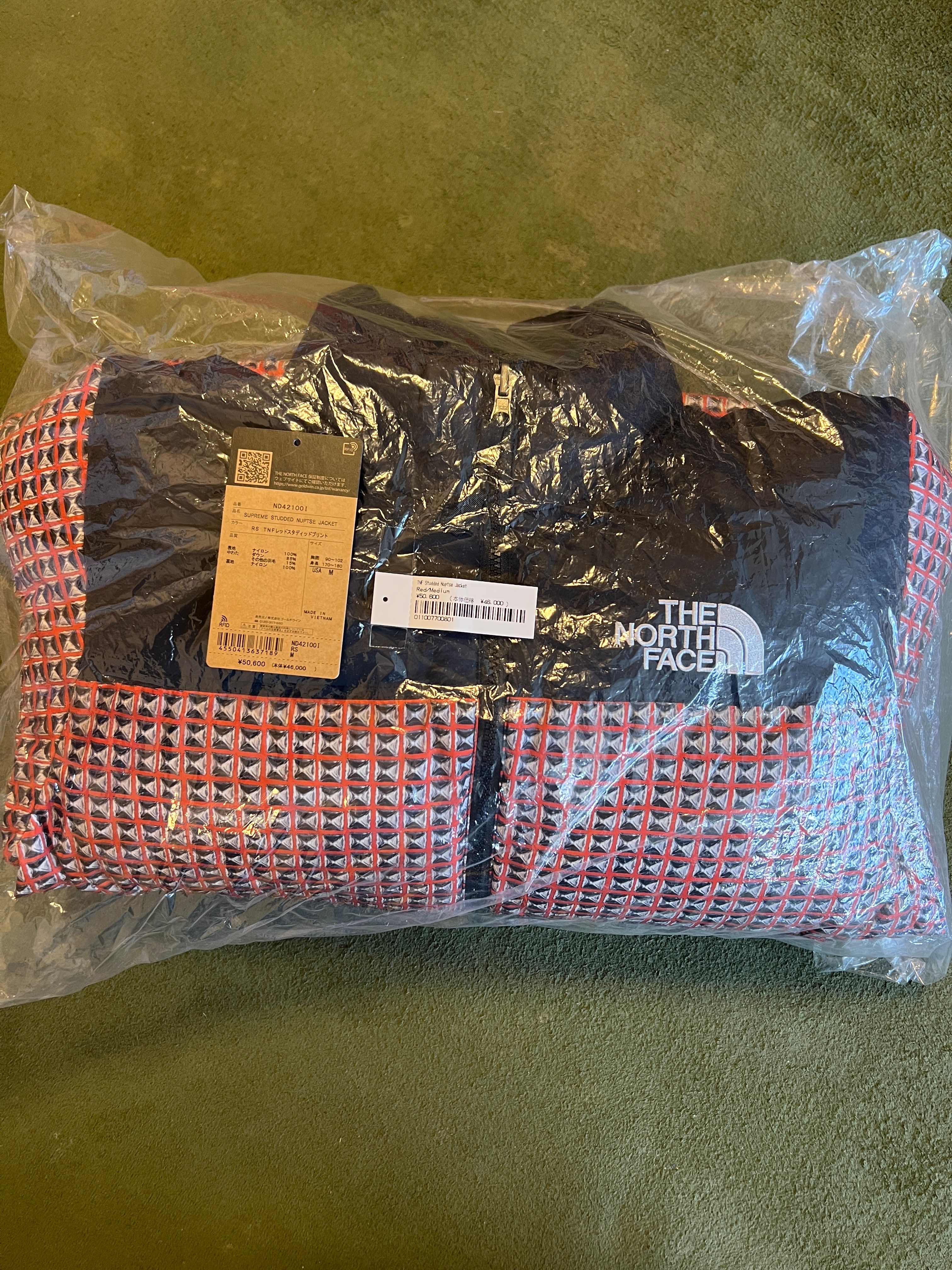 Supreme x The North Face Studded Nuptse Jacket "Red"