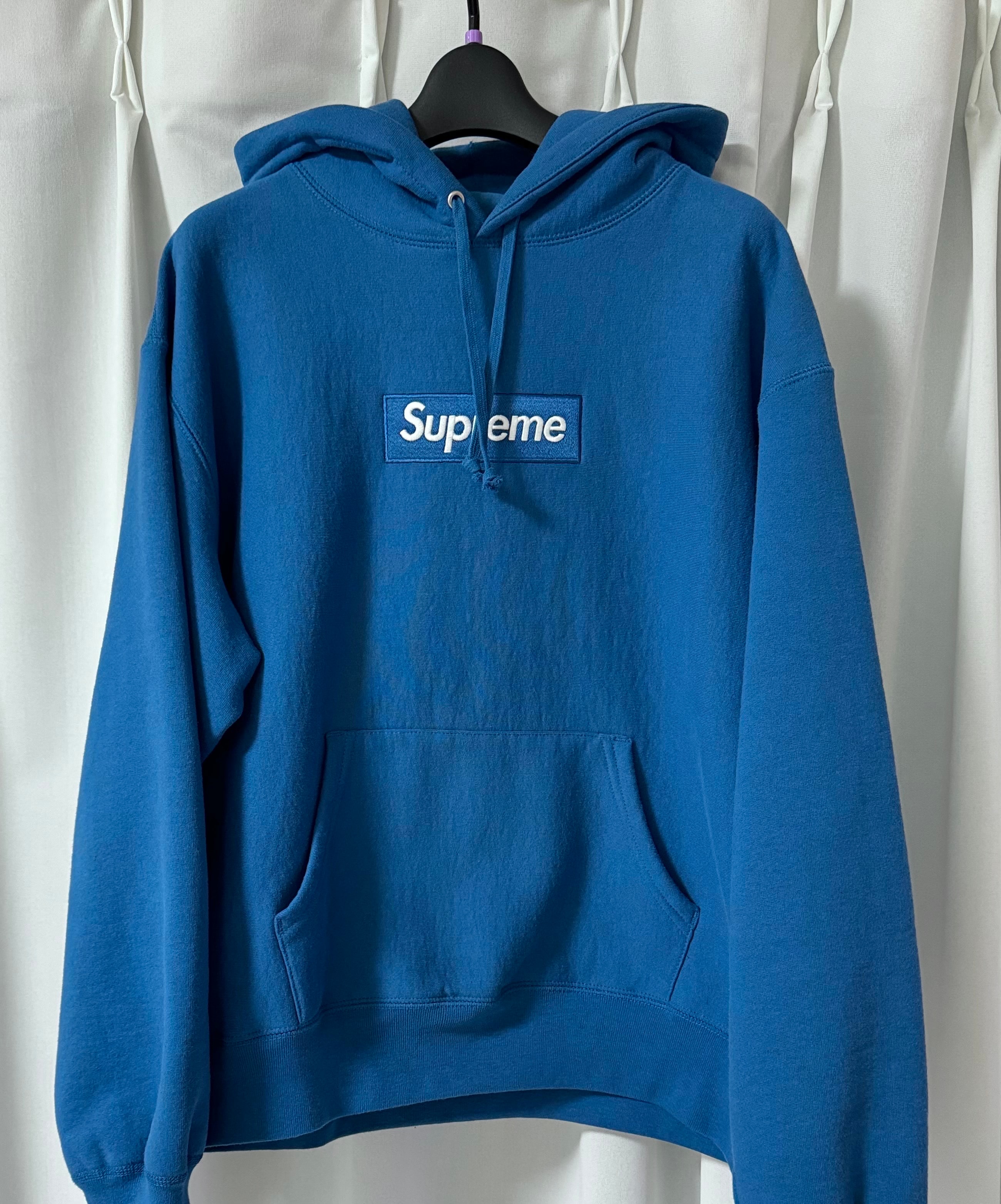 Supreme Box Logo Hooded Sweatshirt "Blue" (23FW)