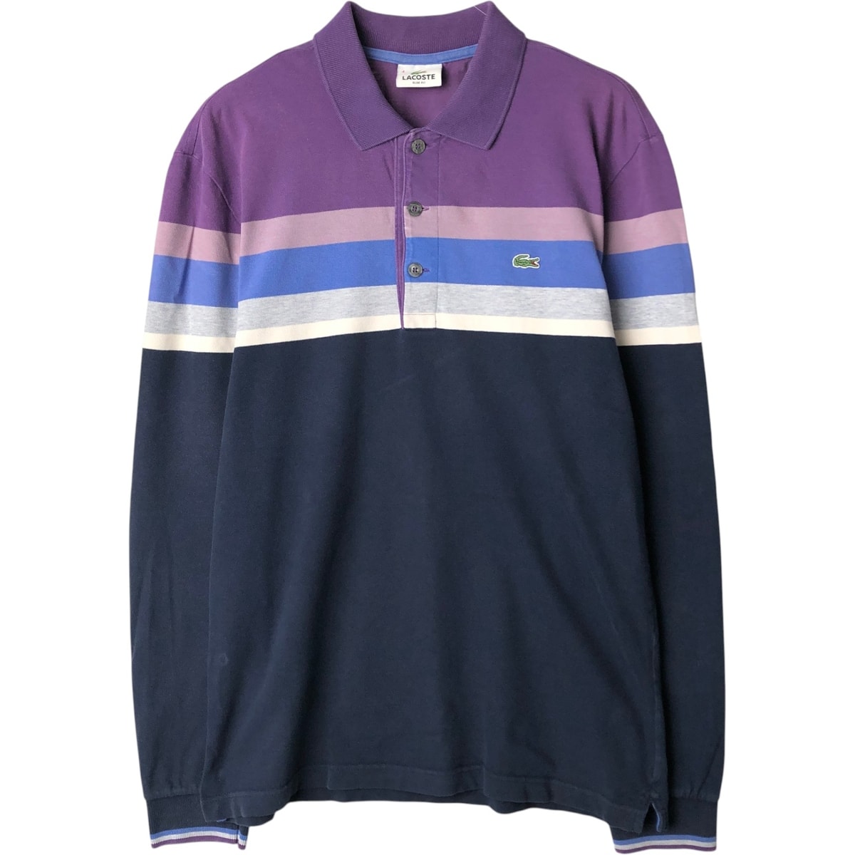 古着 ラコステ LACOSTE SLIM FIT 長袖 ポロシャツ メンズM相当/eaa648974