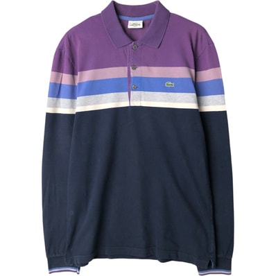 古着 ラコステ LACOSTE SLIM FIT 長袖 ポロシャツ メンズM相当/eaa648974