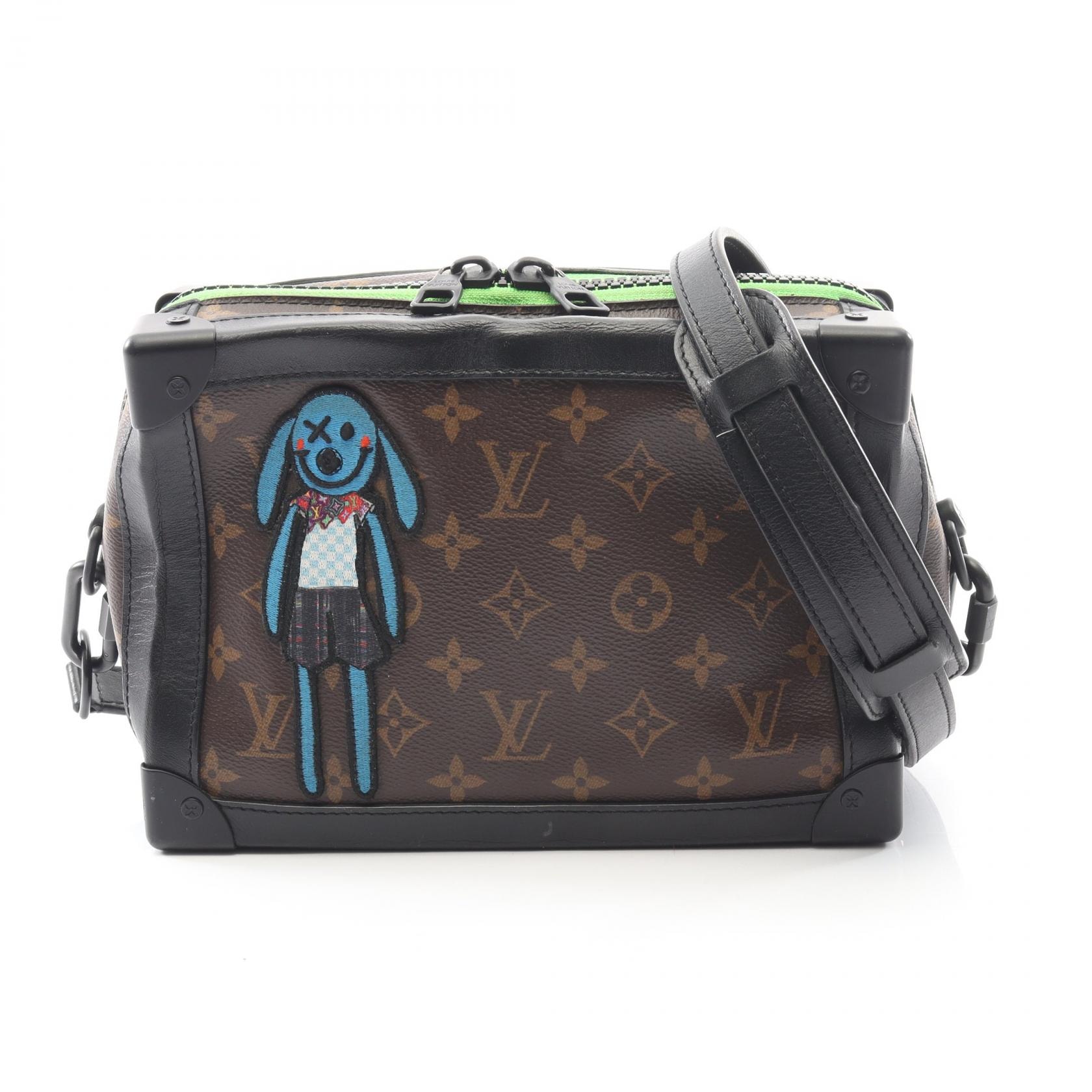 ルイ・ヴィトン LOUIS VUITTON ソフトトランク LVフレンド ショルダーバッグ バッグ PVCコーティングキャンバス レザー モノグラム・マカサー メンズ ブラウン系 / ブラック系 / マルチカラー M45619 【中古】