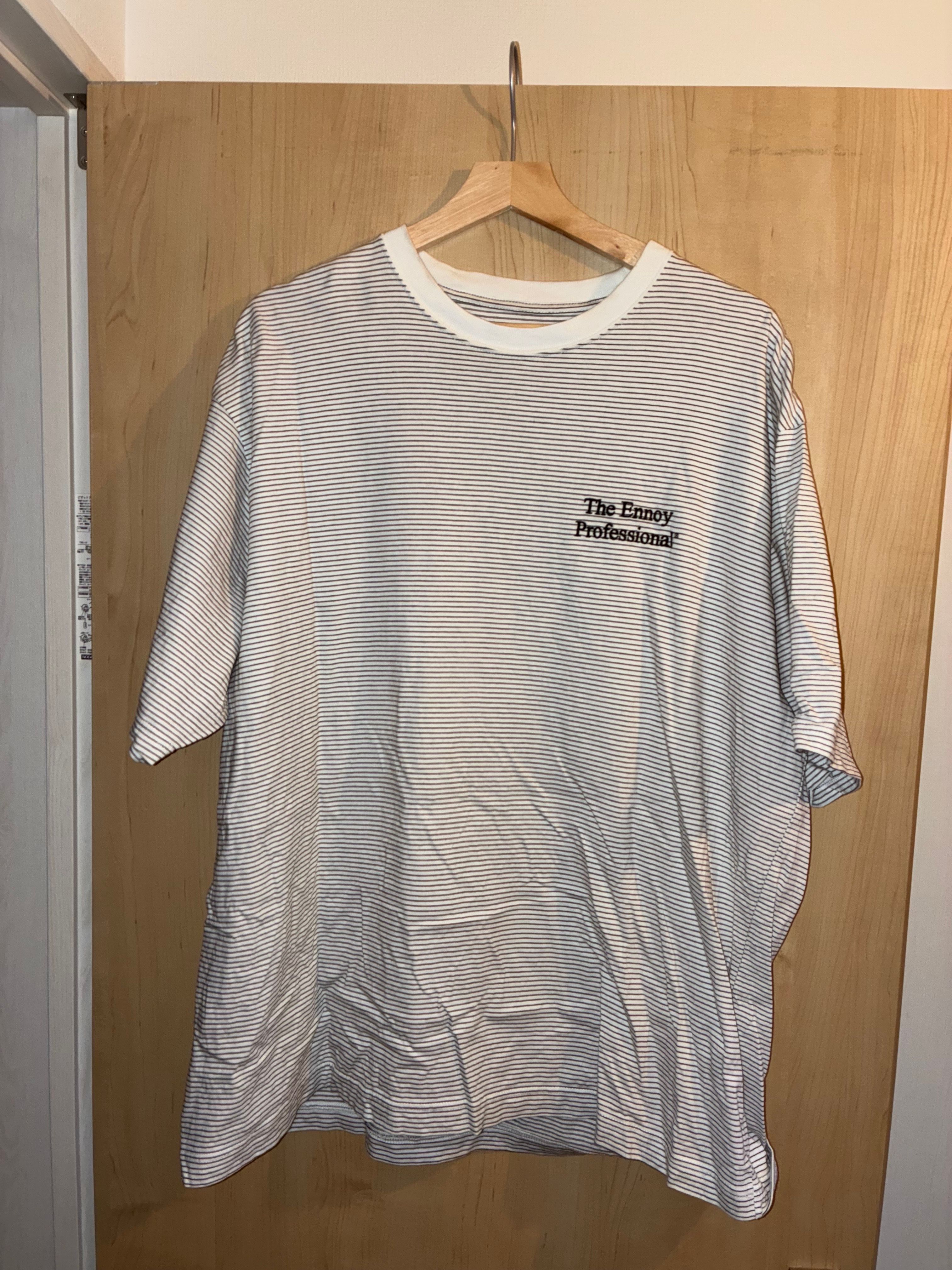 ENNOY 22SS S/S Border Tee "White" SS22BRENCT05AM