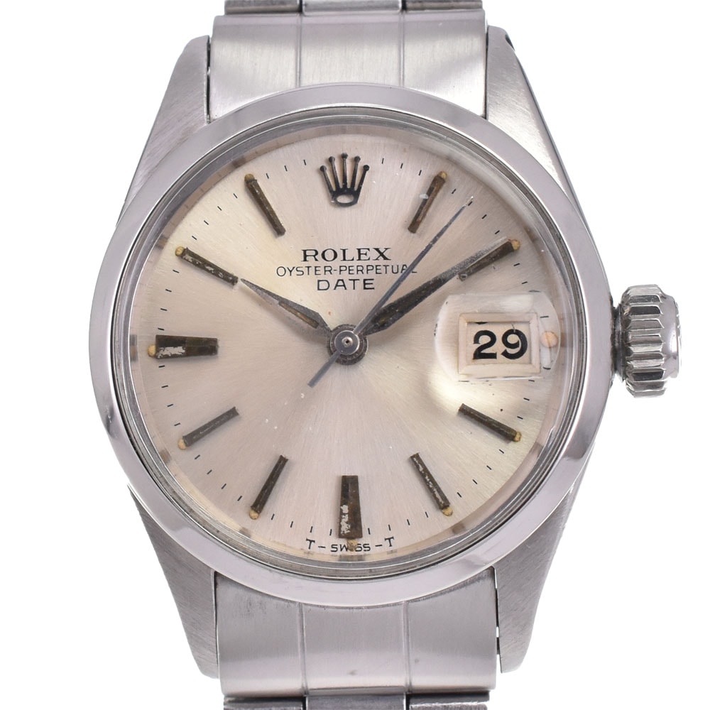 値下 ロレックス ROLEX 6516 ヴィンテージ オイスターパーペチュアルデイト Cal.1130 自動巻き レディース 良品 P#143290