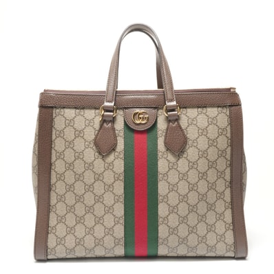 グッチ GUCCI GGスプリーム オフィディア トートバッグ【中古】