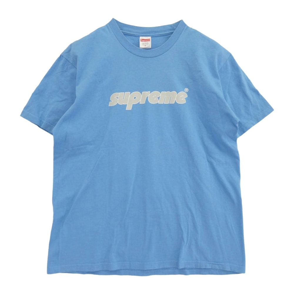 Supreme シュプリーム Tシャツ 24SS Pinline Tee Bright Blue ピンライン Tシャツ ブライト ブルー ライトブルー系 M【中古】