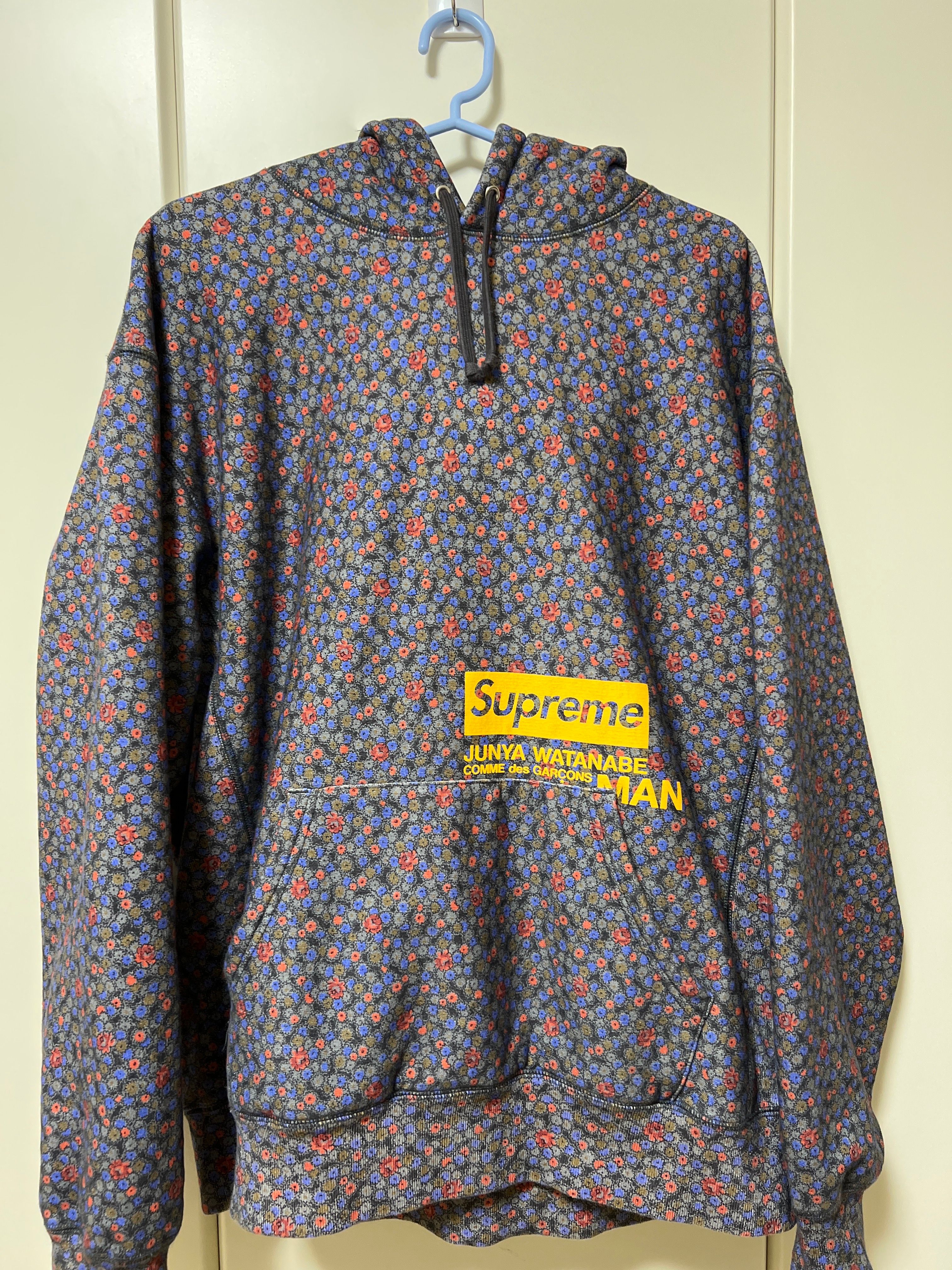 Supreme / JUNYA WATANABE COMME des GARCONS MAN Hooded Sweatshirt "Black Flowers"