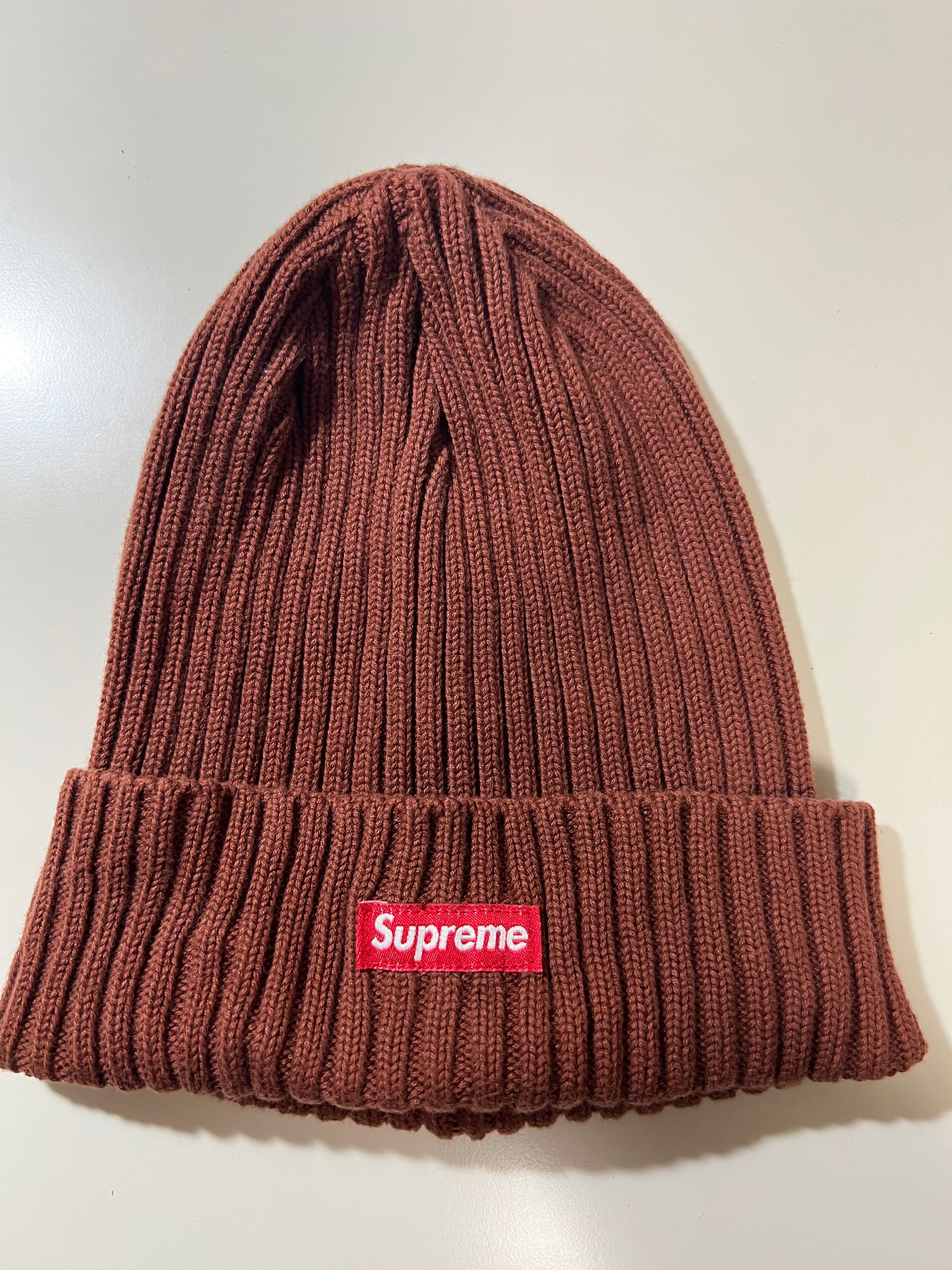Supreme SS22 Overdyed Beanie "Brown"(22SS)