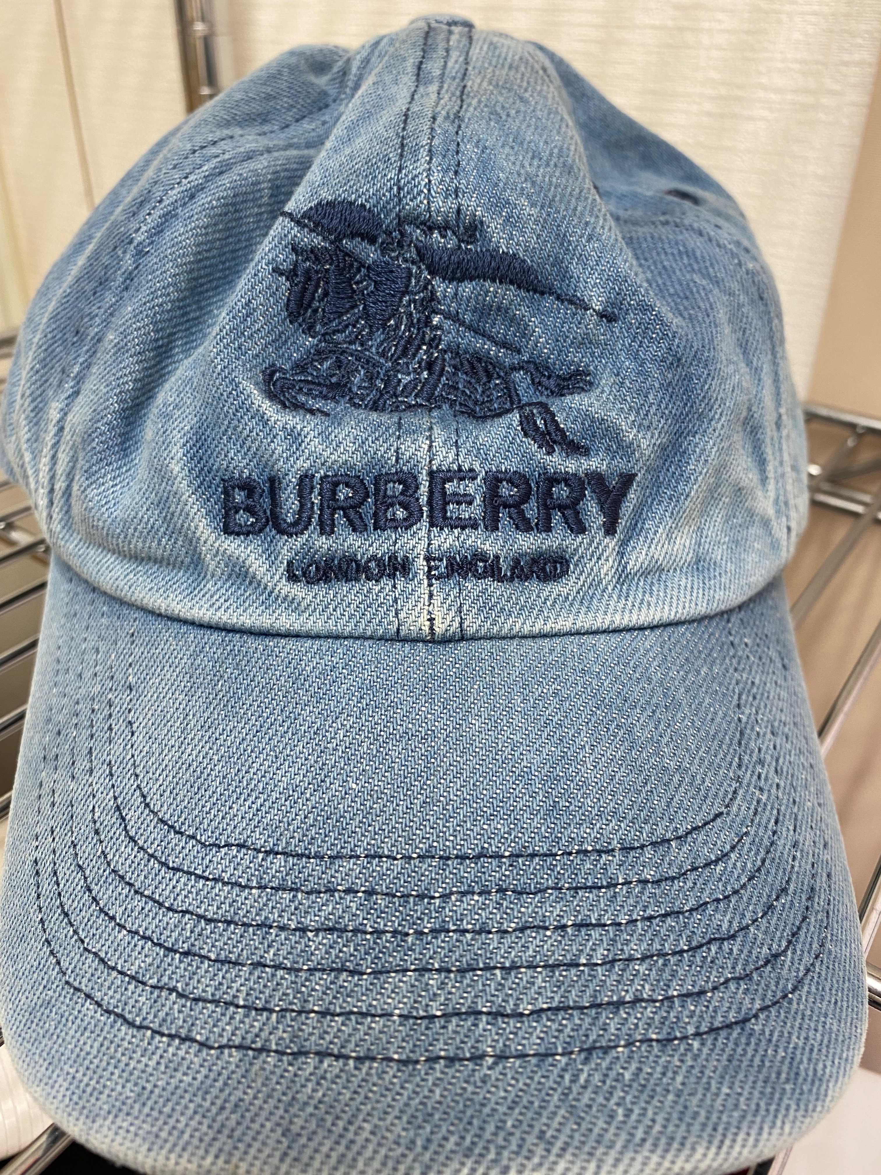 Supreme / Burberry Denim 6 Panel "Blue"