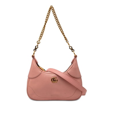 グッチ ダブルG アフロディーテ ショルダーバッグ ワンショルダー 731817 ピンク レザー レディース GUCCI 【中古】
