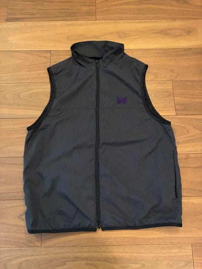 BEAMS x NEEDLES Nylon Ripstop Vest "Black"