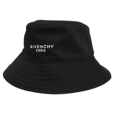 ジバンシィ 【新品同様/国内正規】BPZ0CBP0C4 001 エンブロイドロゴ バケットハット M 58