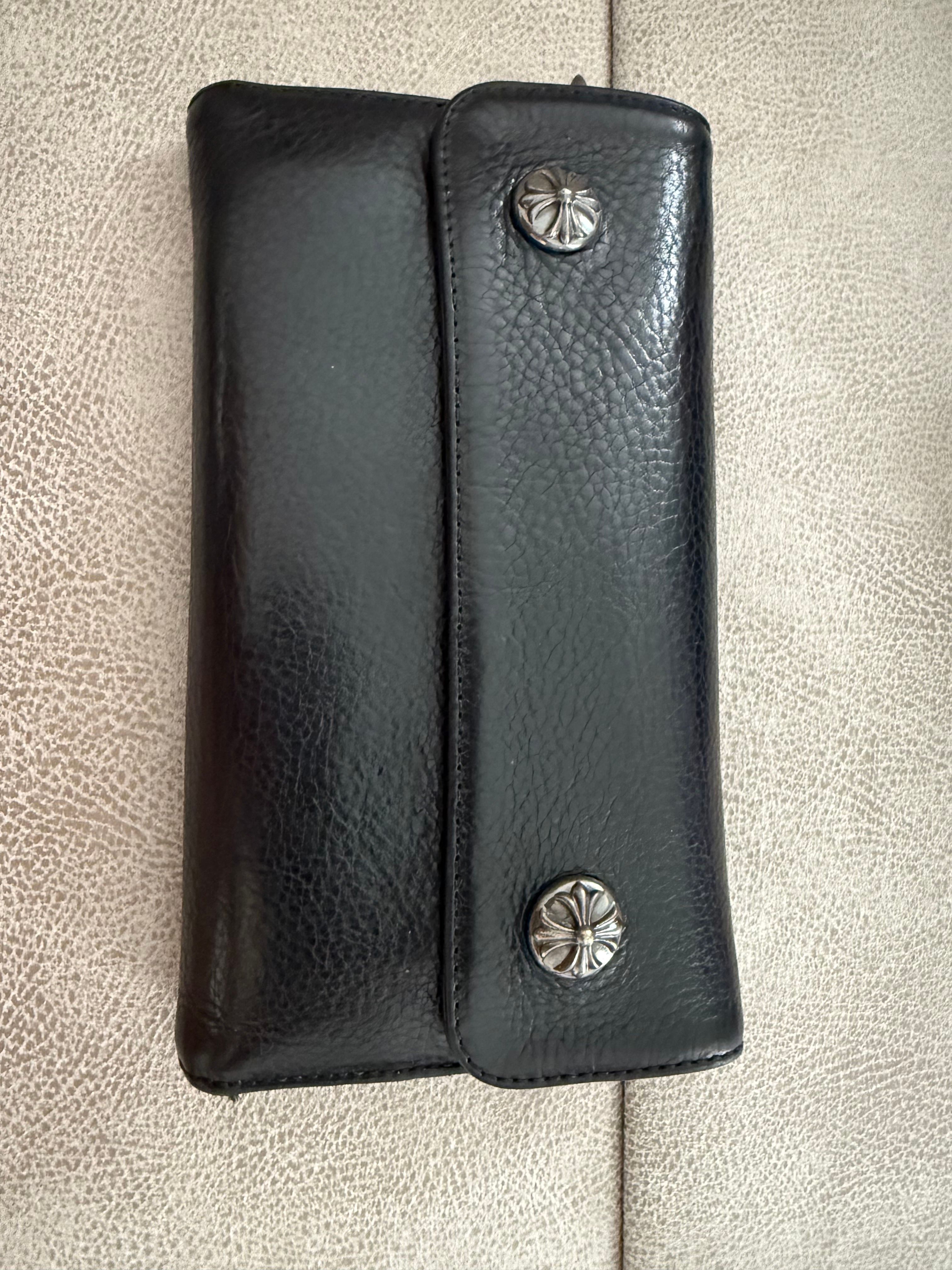 Chrome Hearts Wave Wallet Leather "Black"
