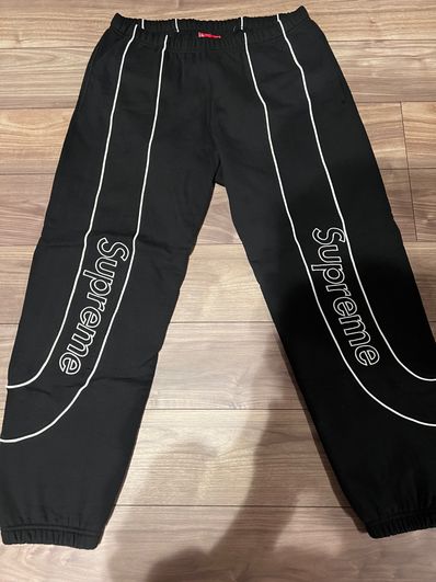 Supreme Track Paneled Sweatpant "Black"