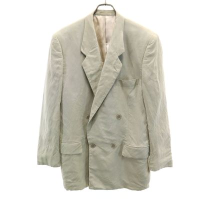 Christian Dior クリスチャンディオール 90s オールド レーヨンブレンド テーラードジャケット M クリーム