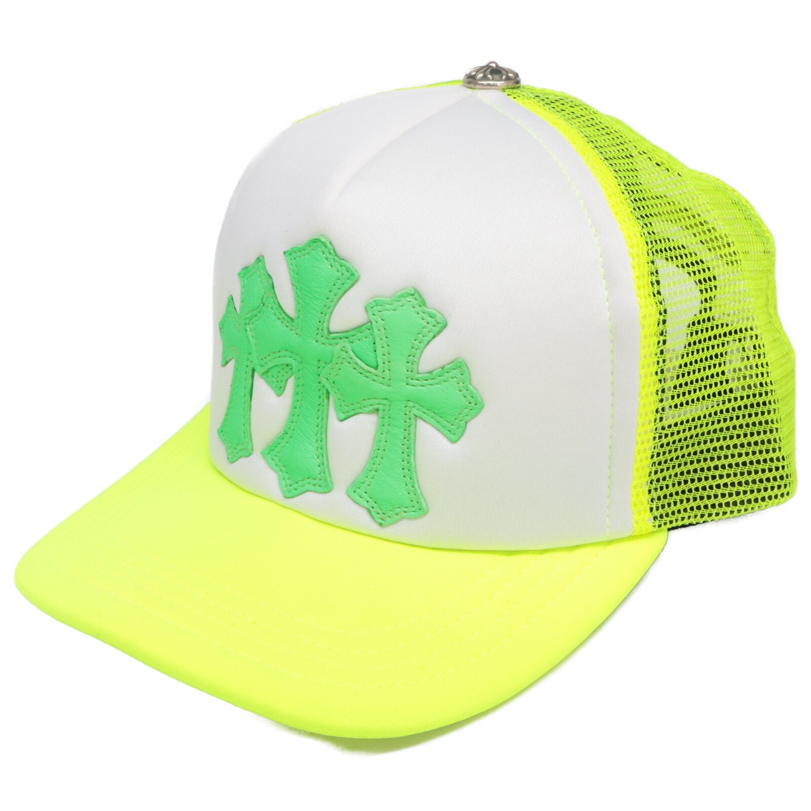 クロムハーツ 【美品】040-055243 3セメタリークロスパッチ トラッカーキャップ 53-60