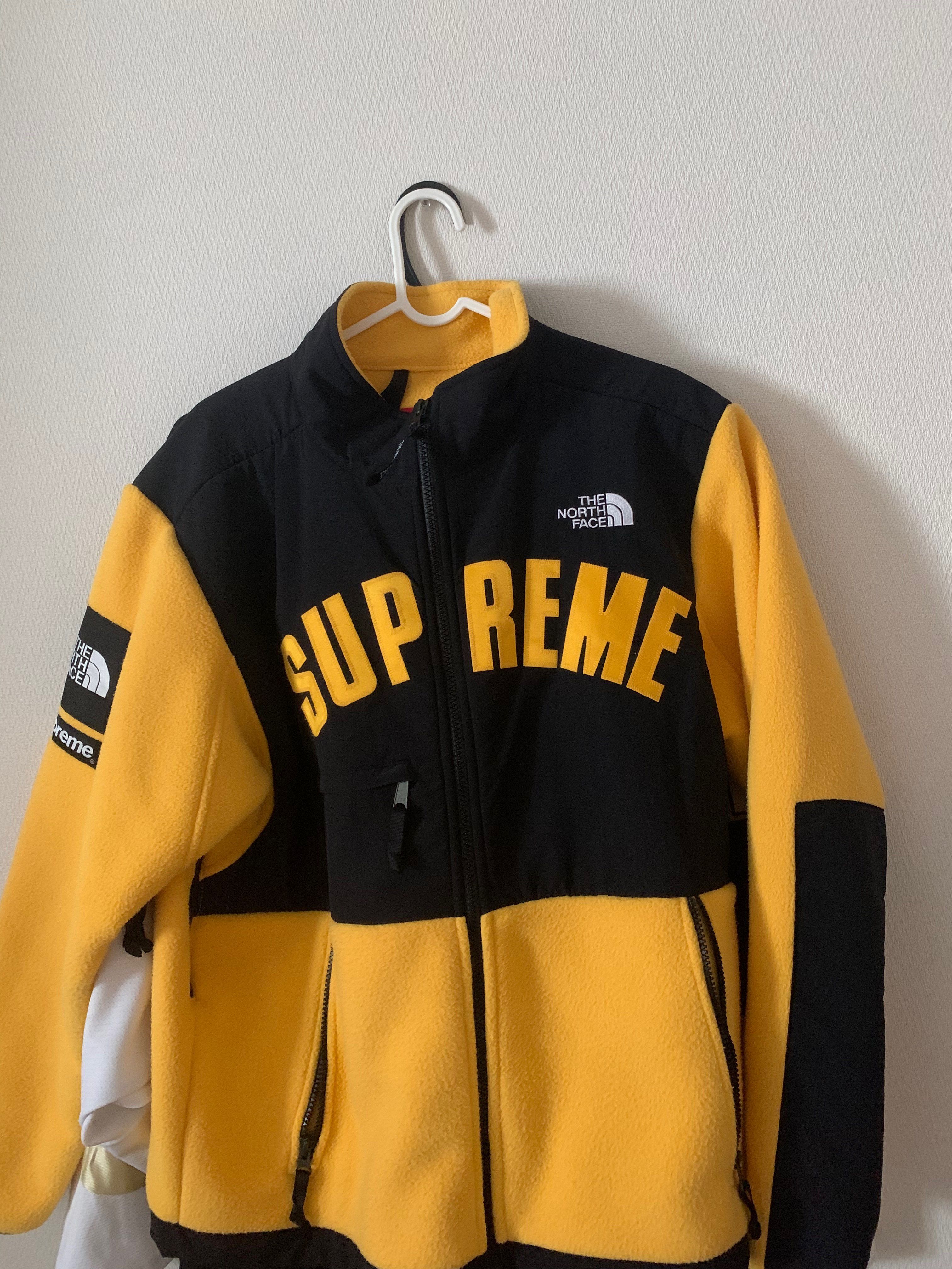 Supreme x The North Face Arc Logo Denali Fleece Jacket "Yellow"