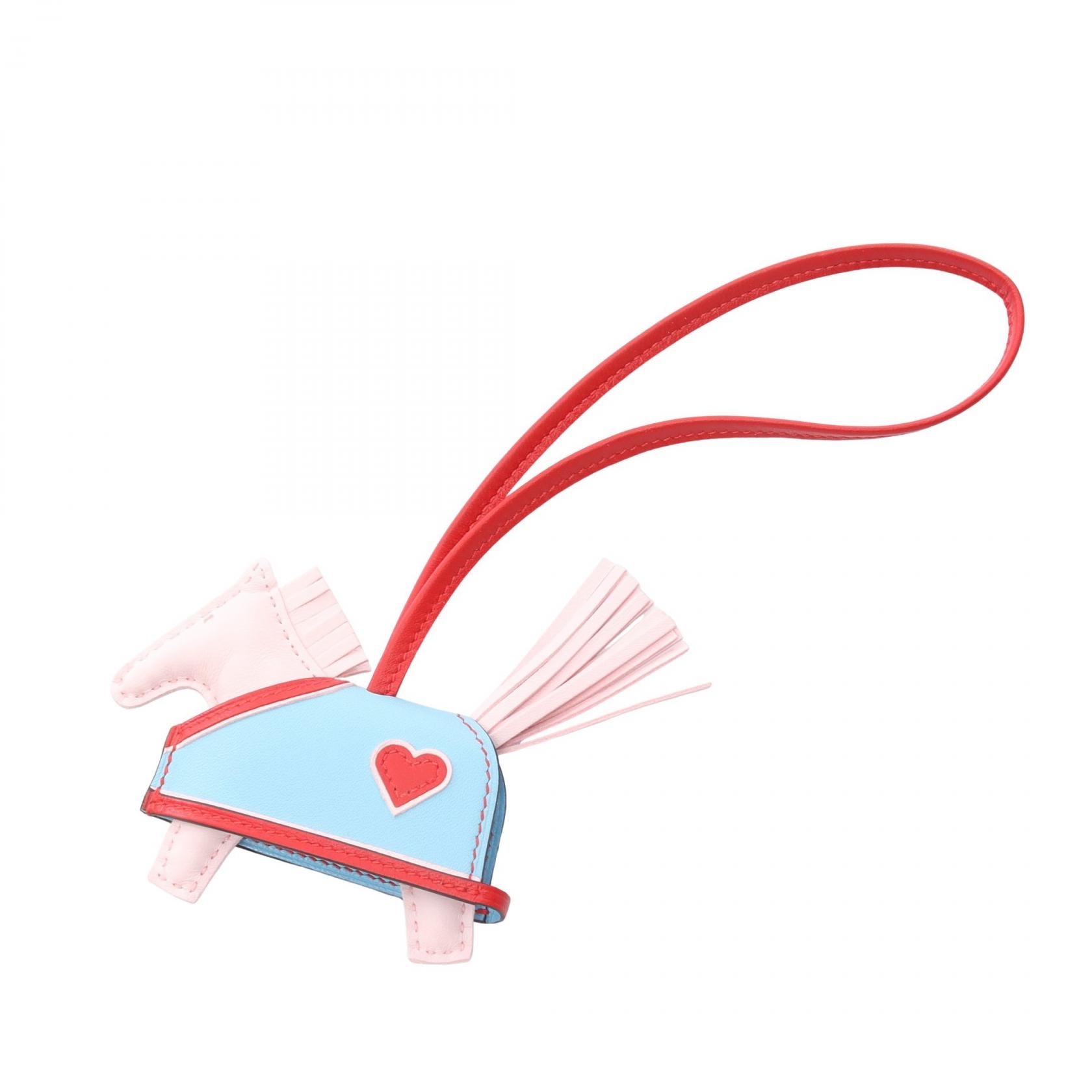 エルメス HERMES ロデオPM ロベオクール チャーム アクセサリー レザー アニョーミロ アニョーミロ セレスト K刻印(2025年製造) レディース ピンク系 / ブルー系 / レッド系/ローズダーリン/ルージュラデュー 【中古】