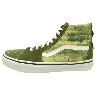 STUSSY ステューシー VANS バンズ V38STUSSY YEAR OF THE SNAKE SK8-HI イヤー・オブ・ザ・スネーク スケートハイ スニーカー モスグリーン系 ライトグリーン系 26.5cm【極上美品】【中古】
