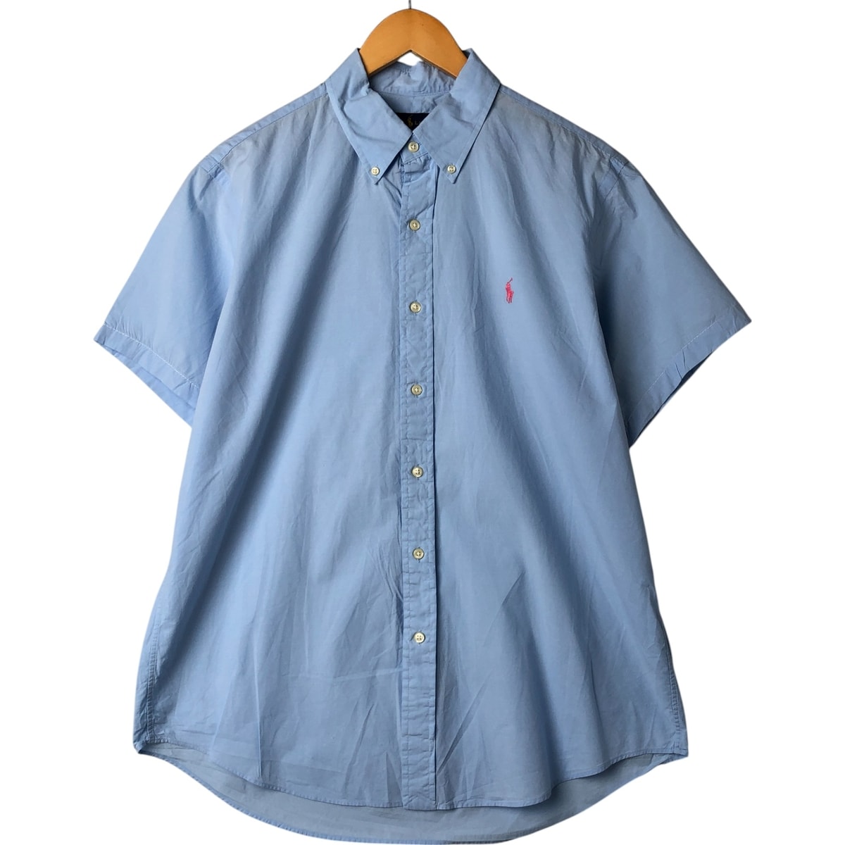 古着 ラルフローレン Ralph Lauren 半袖 ボタンダウンシャツ メンズL相当/eaa548201