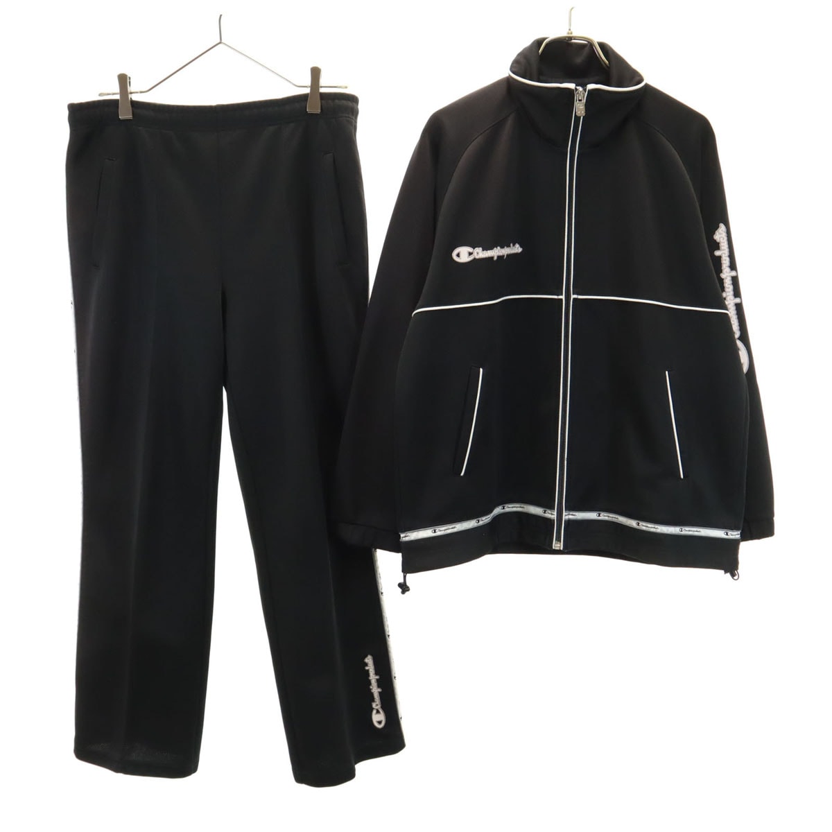 Champion チャンピオン ジャージジャケット 上下セットアップ M 黒 products