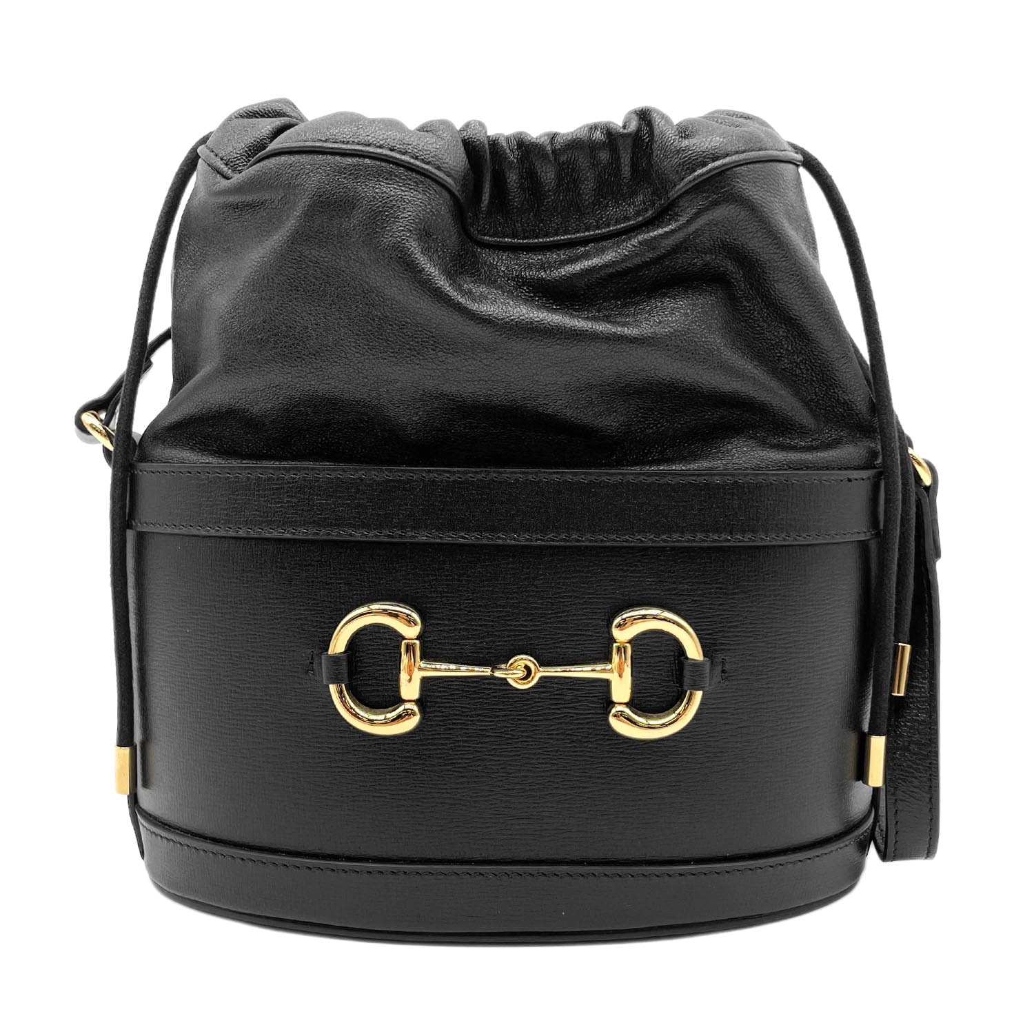 GUCCI グッチ ホースビット 1955 バケット 巾着 ショルダーバッグ
レザー ブラック レディース
【中古】