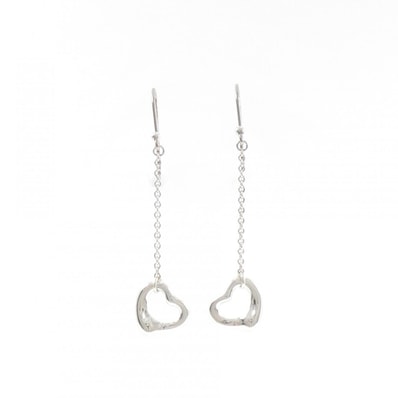 ティファニー オープンハート ドロップ ピアス