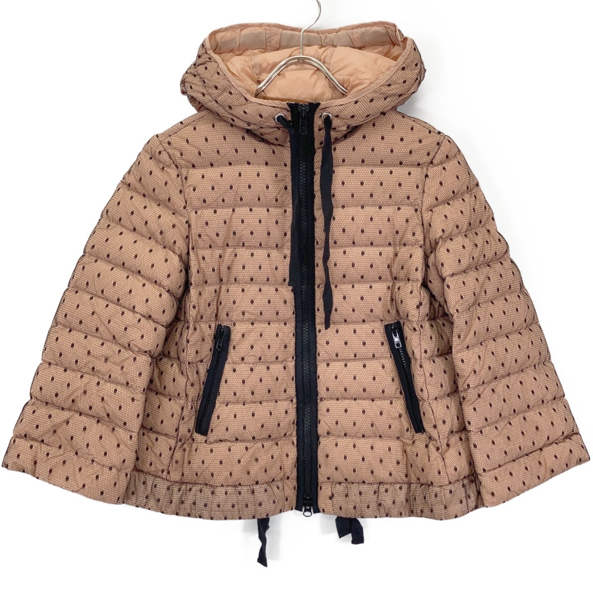 レッドヴァレンチノ ピンク ドットチュールレース ダウンジャケット 表記無し