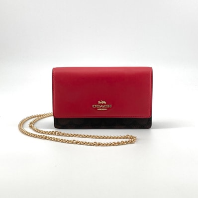 COACH(コーチ) ヘイデン クロスボディ シグネチャー 2way F80245 ウエストバッグ レッド