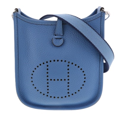 HERMES エルメス エヴリン TPM 16 アマゾン ショルダーバッグ 069426CK レザー ブルーパラダイス T刻印 レディース【中古】