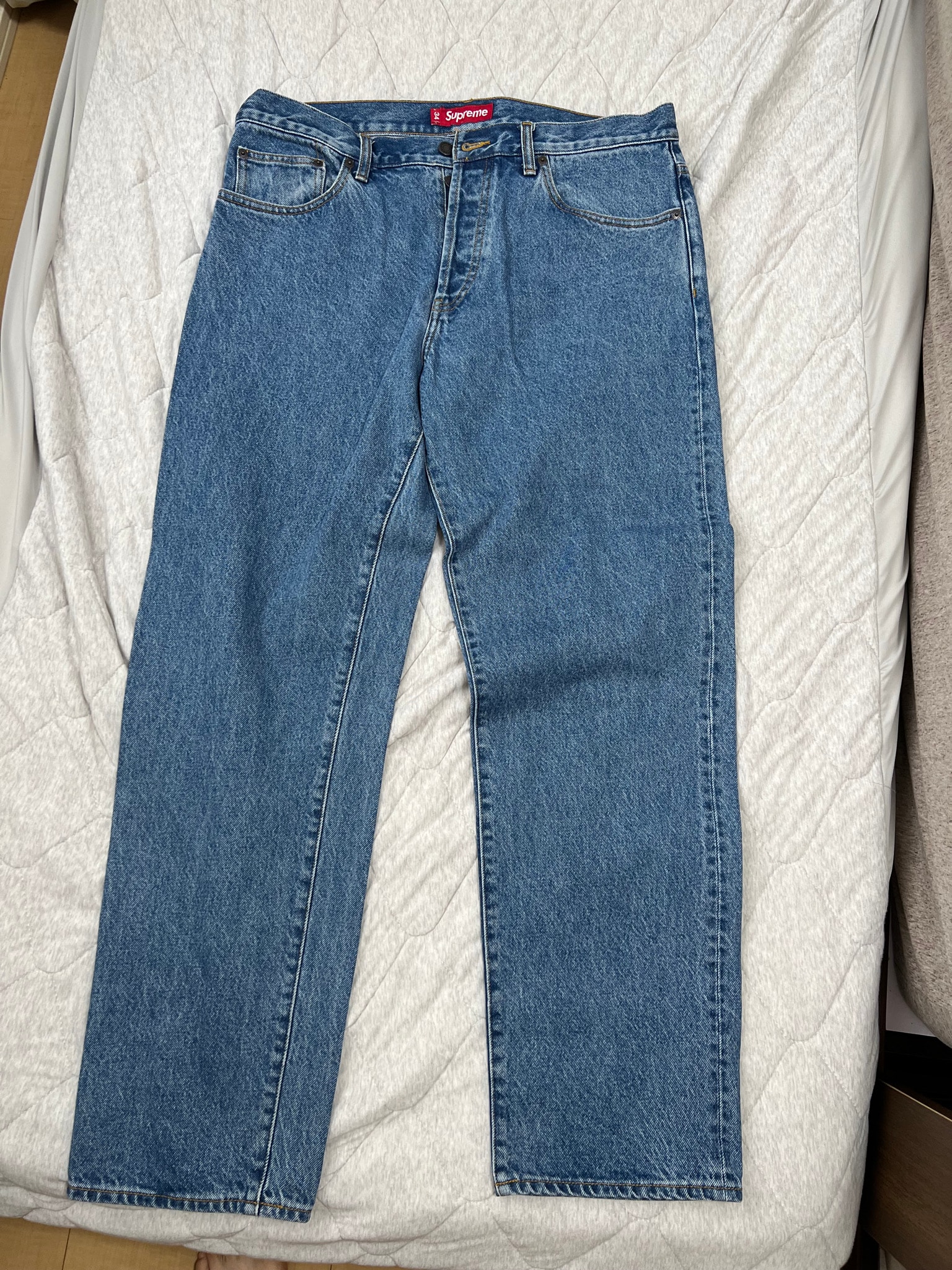 Supreme Regular Jean "Washed Indigo" (24FW)