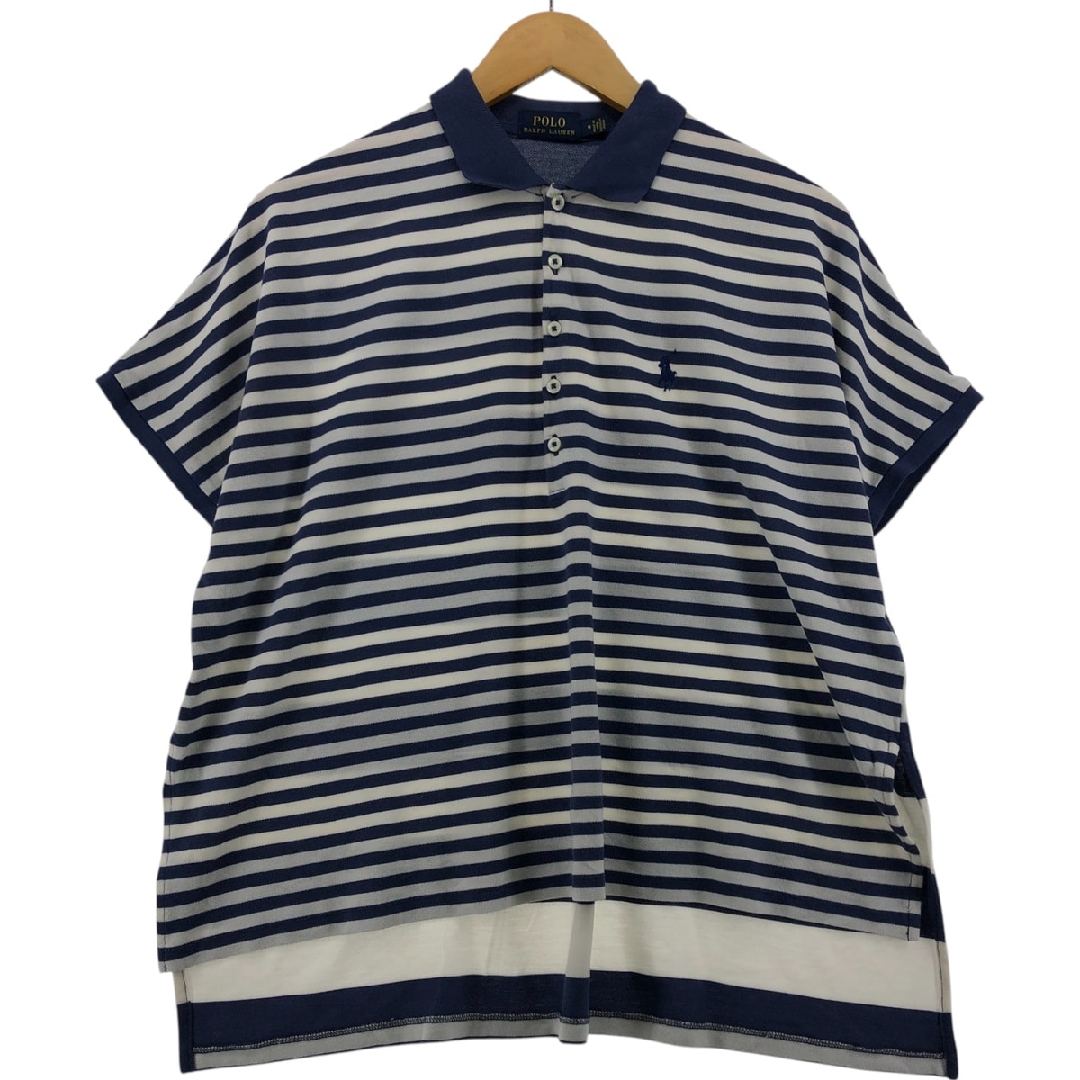 古着 ラルフローレン Ralph Lauren POLO RALPH LAUREN フレンチスリーブ 半袖 ボーダー ポロシャツ メンズM相当/eaa554849