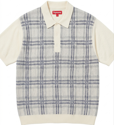 Supreme Floral Patchwork Velour L/S Polo Supreme Floral Patchwork Velour L/S Polo