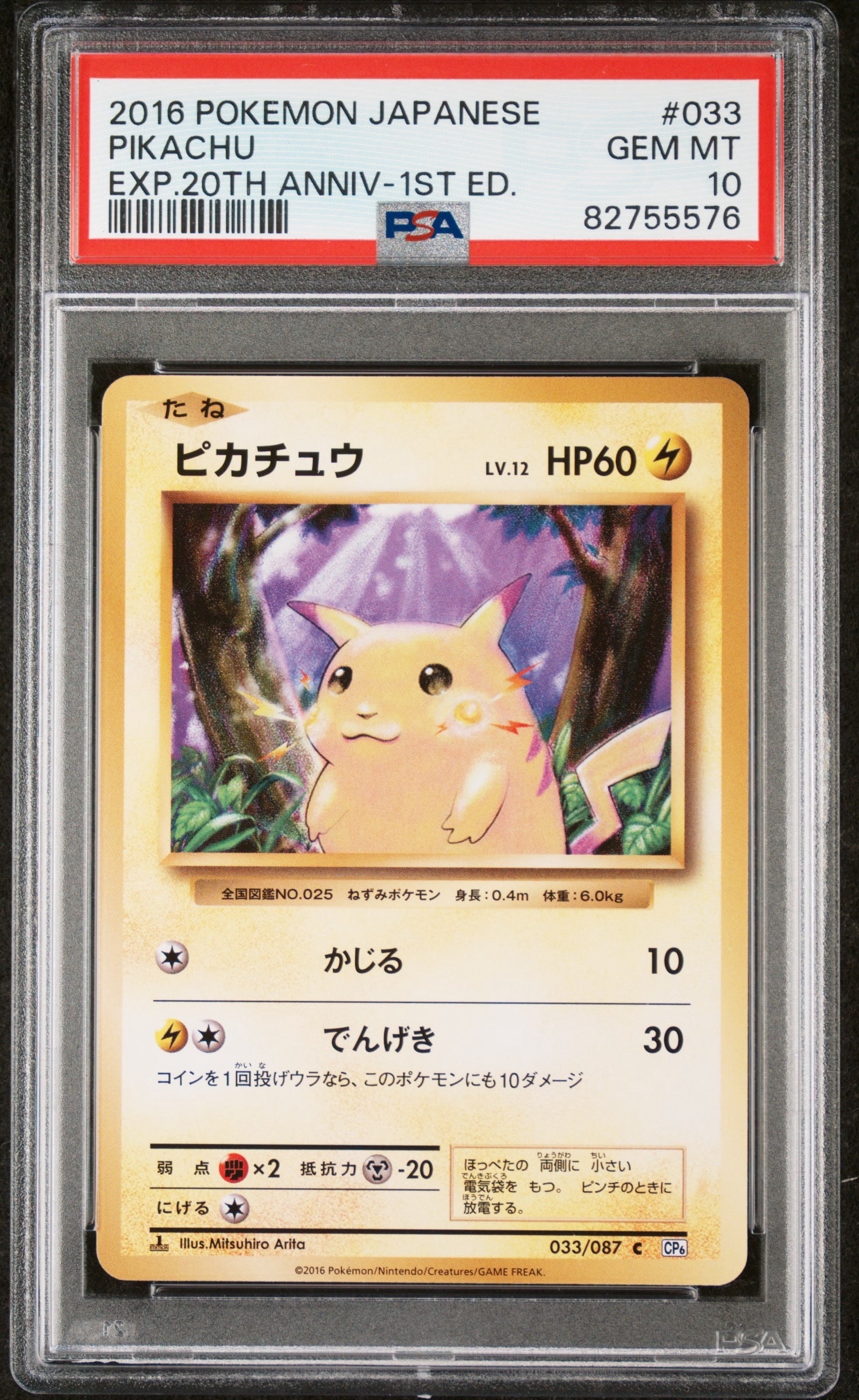 ピカチュウ C :1ED [CP6 033/087](コンセプトパック「ポケットモンスターカードゲーム 拡張パック 20th Anniversary」)