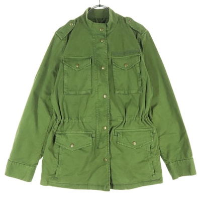 美品 GAP ギャップ 長袖 ミリタリージャケット XS カーキ