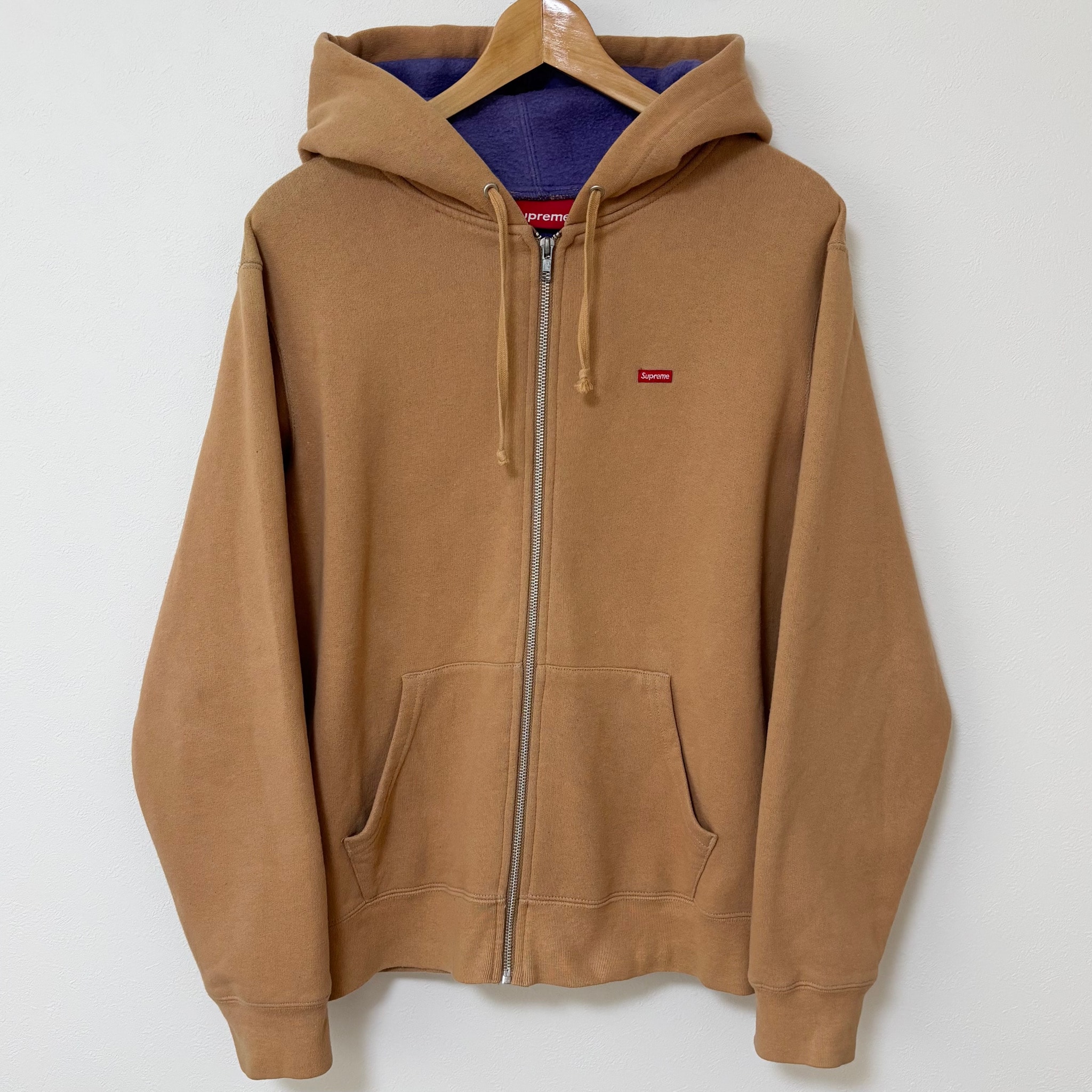 Supreme Contrast Zip Up Hooded Sweatshirt 