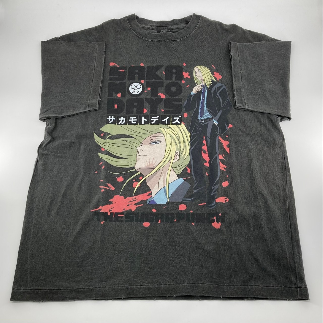 【新品】 THE SUGAR PUNCH(ザ シュガーパンチ) SAKAMOTO DAYS SS TEE SHISHIBA L 半袖Tシャツ ブラック