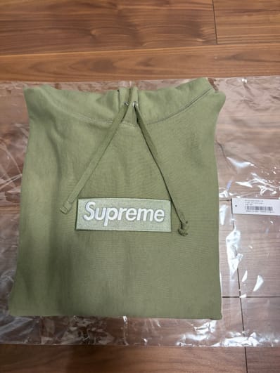 Supreme Box Logo Hooded Sweatshirt (25FW) "Light Olive"