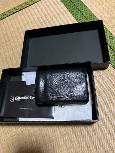 Chrome Hearts Joey by Fold Wallet / Heavy Leather "Black"