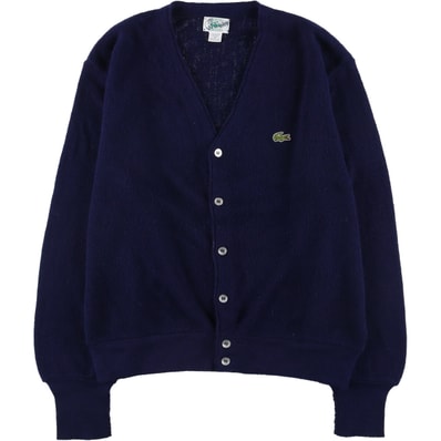 古着 80~90年代 ラコステ LACOSTE IZOD アクリルニットカーディガン USA製 メンズM相当 ヴィンテージ/eaa546661